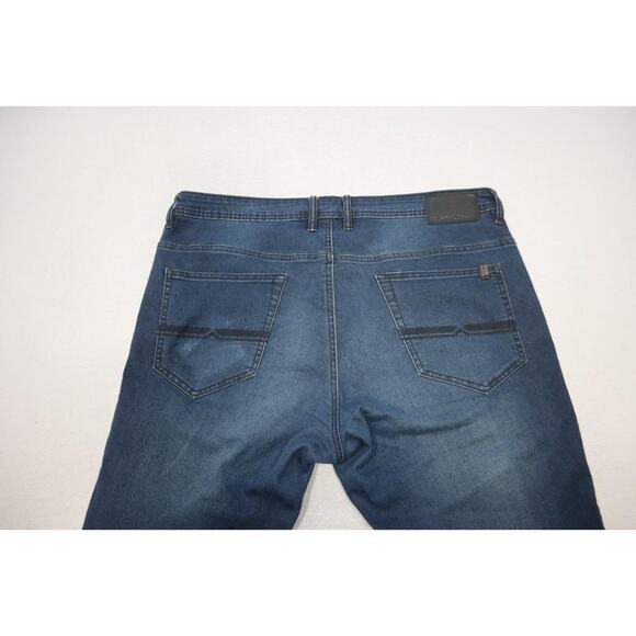 Buffalo David Bitton Axel Buckle Slim Straight Stretch Denim Jeans Mens 38 x 30 - Picture 8 of 8